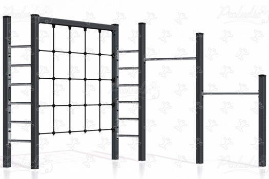 J1604-M aires de jeux jeux d'équilibre & jeux à grimper structures à grimper image 3d