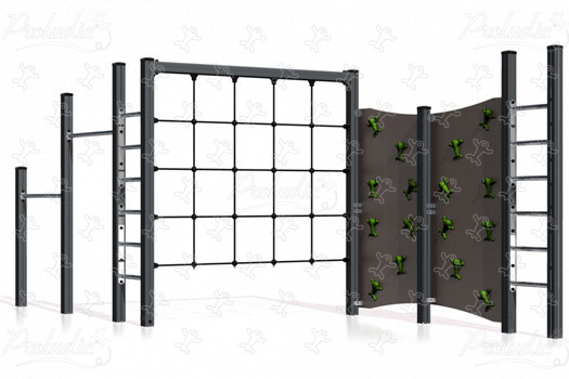 J1605-M aires de jeux jeux d'équilibre & jeux à grimper structures à grimper image 3d