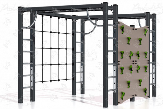 J1606-M aires de jeux jeux d'équilibre & jeux à grimper structures à grimper image 3d