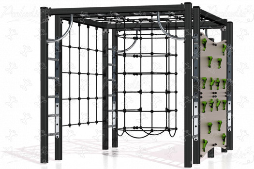 J1608-M aires de jeux jeux d'équilibre & jeux à grimper structures à grimper image 3d