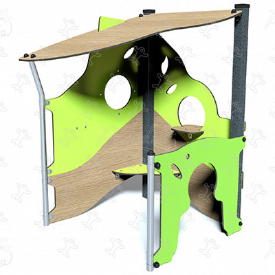 Maisonnette guichet J221 aires de jeux jeux classiques cabanes / maisonnettes image 3d