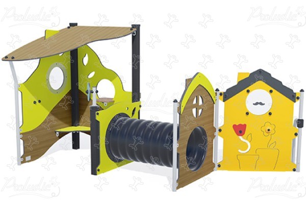 Maisonnette cachette J223 aires de jeux jeux classiques cabanes / maisonnettes image 3d