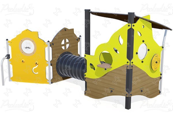 Maisonnette cachette J223 aires de jeux jeux classiques cabanes / maisonnettes image 3d