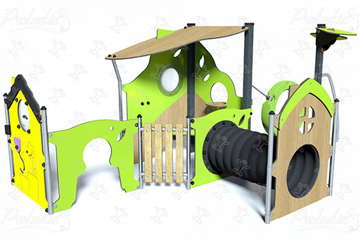 Maisonnette cachette L J224® aires de jeux jeux classiques cabanes / maisonnettes image 3d