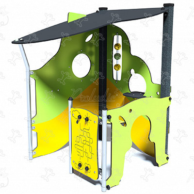 Maisonnette ludique J232 aires de jeux jeux classiques cabanes / maisonnettes image 3d