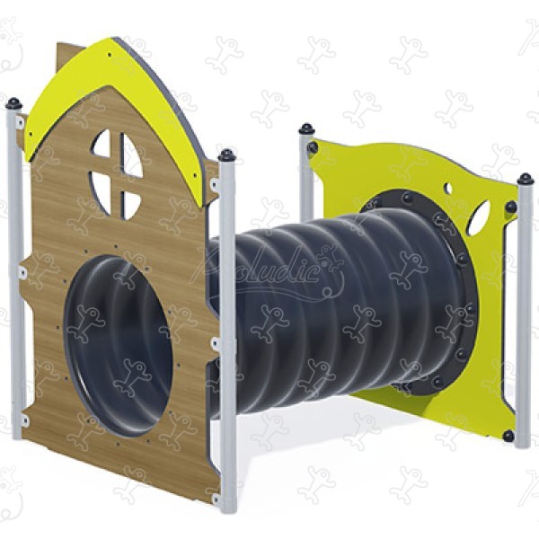 Maisonnette tunnel J240® aires de jeux structures multi-activités / jeux multifonctions diabolo baby image 3d