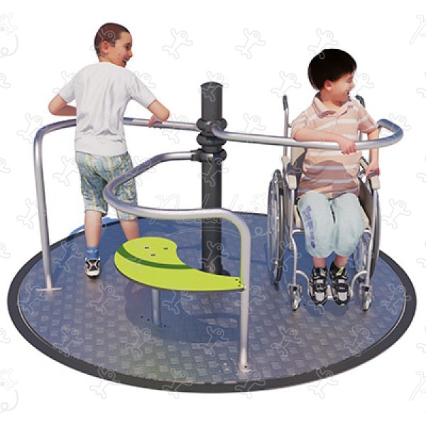 Tourniquet inclusif J2409 aires de jeux jeux dynamiques tourniquets / jeux à rotation image 3d