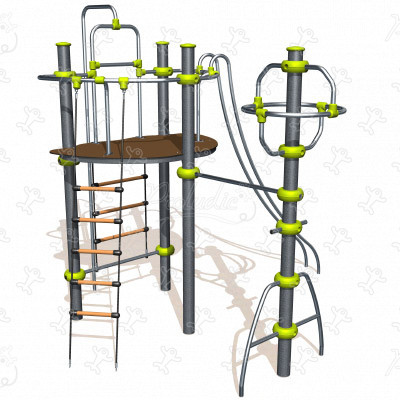 J2534-M aires de jeux structures multi-activités / jeux multifonctions ixo image 3d