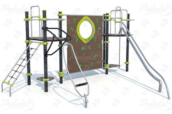 J2539-M aires de jeux structures multi-activités / jeux multifonctions ixo image 3d