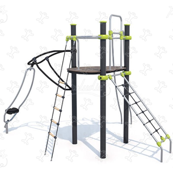 J2541-M aires de jeux structures multi-activités / jeux multifonctions ixo image 3d