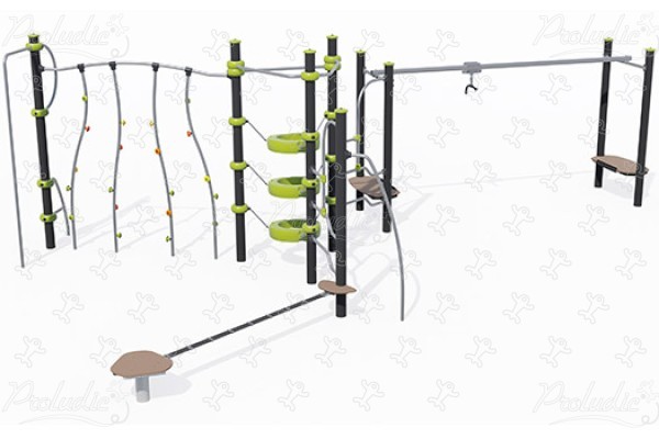 J2578-M aires de jeux structures multi-activités / jeux multifonctions ixo image 3d