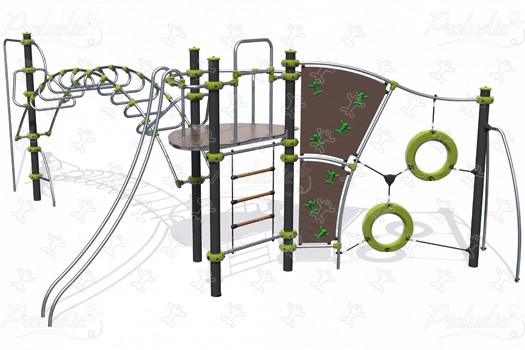 J2586-M aires de jeux structures multi-activités / jeux multifonctions ixo image 3d