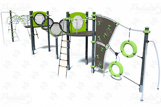 J2587-M aires de jeux structures multi-activités / jeux multifonctions ixo image 3d
