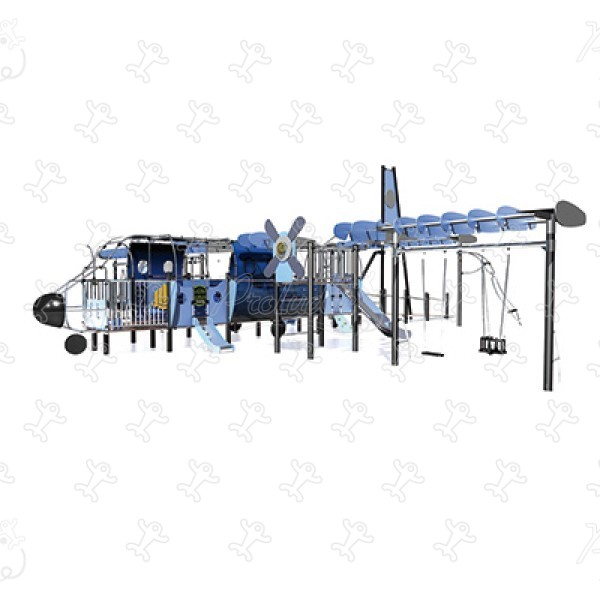 Avion géant J2690 aires de jeux jeux thématiques city image 3d