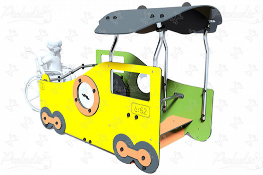 Wagon couvert J2693 aires de jeux jeux thématiques city image 3d