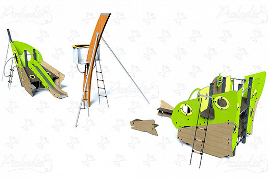 Kéo, bateau échoué J2750-M aires de jeux jeux thématiques aquatica image 3d