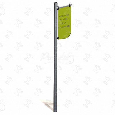 Panneau imprimé à façon J2884 mobilier urbain mobilier, clôtures & accessoires signalétique image 3d