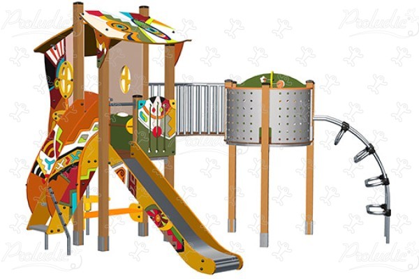 J3303-GE aires de jeux grafic games pour des aires de jeux personnalisées finition etnik image 3d