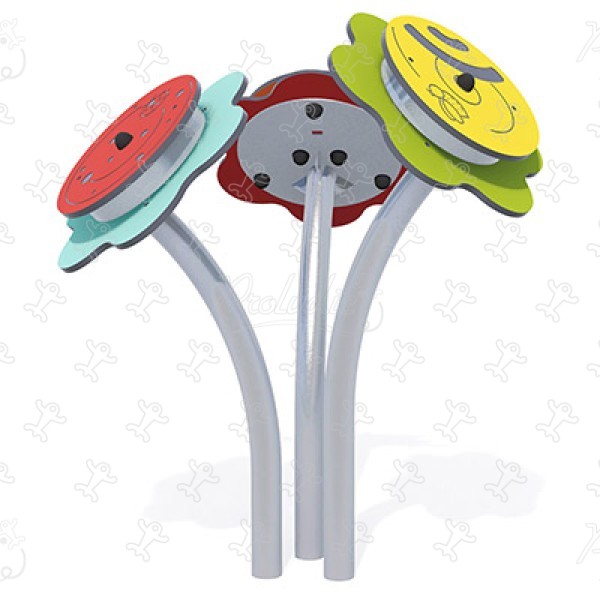 Fleurs Sonores J3418 aires de jeux jeux éducatifs & sensoriels panneaux ludiques & jeux sonores et musicaux image 3d