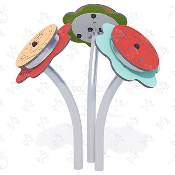 Fleurs Sonores J3418 aires de jeux jeux éducatifs & sensoriels panneaux ludiques & jeux sonores et musicaux image 3d