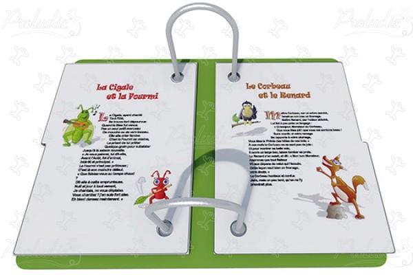 Livre ouvert J3439® aires de jeux jeux éducatifs & sensoriels panneaux ludiques & jeux sonores et musicaux image 3d