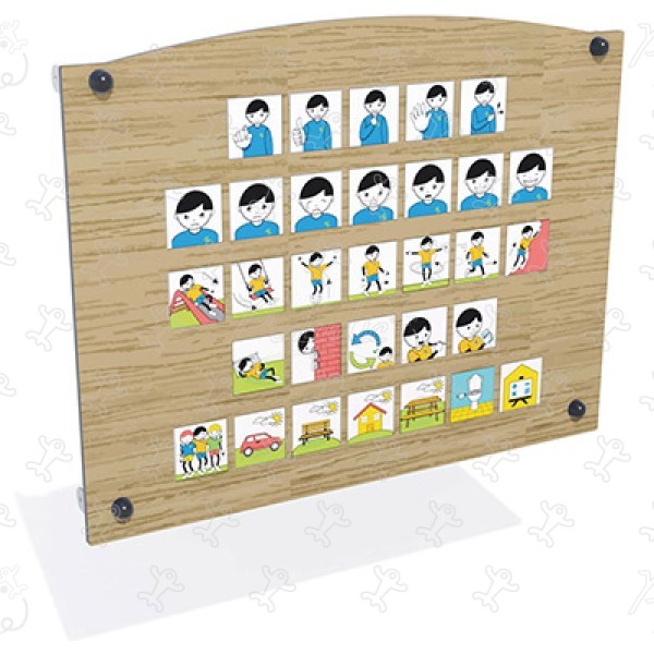 Panneau de langage assisté J3452® aires de jeux jeux éducatifs & sensoriels panneaux ludiques & jeux sonores et musicaux image 3d