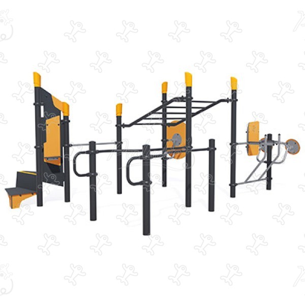Station ludo-sportive inclusive J37101® sport & fitness acti'fun acti&rsquo;fit image 3d