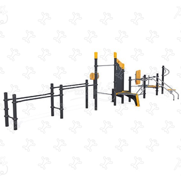 Station ludo-sportive multigénérationnelle J37102® sport & fitness acti'fun acti&rsquo;fit image 3d