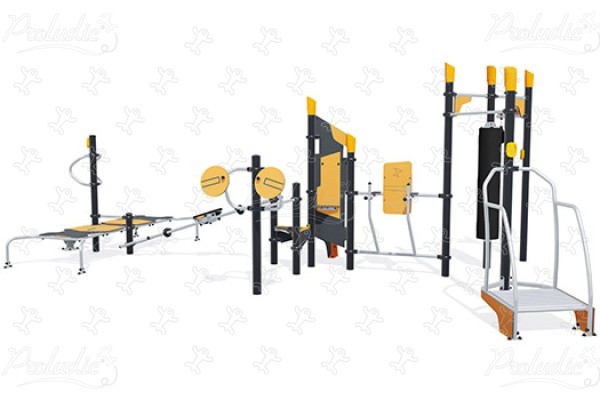 Station ludo-sportive complète J37103® sport & fitness acti'fun acti&rsquo;fit image 3d