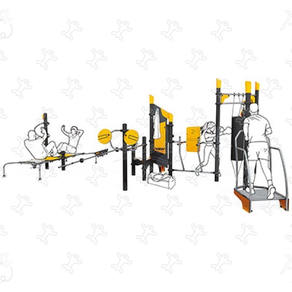 Station ludo-sportive complète J37103® sport & fitness acti'fun acti&rsquo;fit image 3d