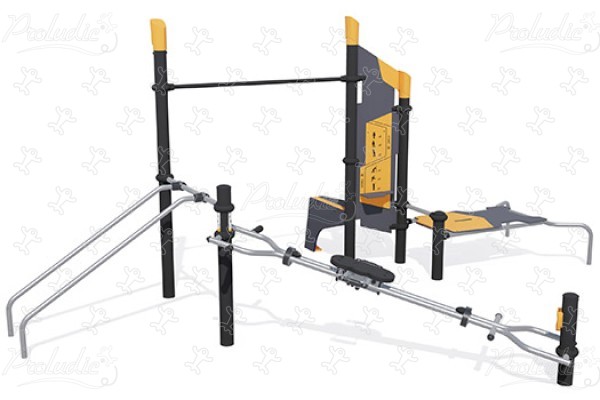 Station ludo-sportive compacte Bras-Jambes-Abdos J37106® sport & fitness acti'fun acti&rsquo;fit image 3d