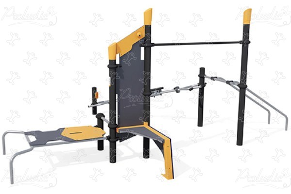 Station ludo-sportive compacte Bras-Jambes-Abdos J37106® sport & fitness acti'fun acti&rsquo;fit image 3d