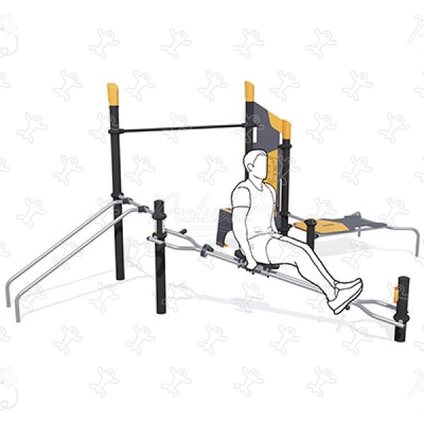 Station ludo-sportive compacte Bras-Jambes-Abdos J37106® sport & fitness acti'fun acti&rsquo;fit image 3d