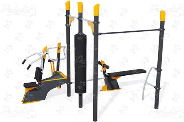 Station ludo-sportive Centre dynamique J37111® sport & fitness acti'fun acti&rsquo;fit image 3d