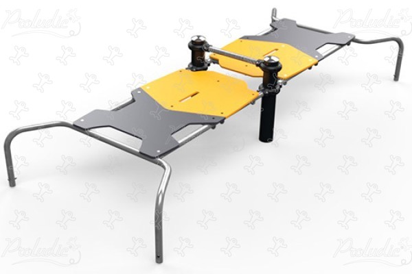 Planche abdo double J37208® sport & fitness acti'fun acti&rsquo;fit image 3d