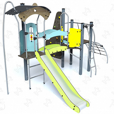 J38102-C aires de jeux structures multi-activités / jeux multifonctions diabolo image 3d