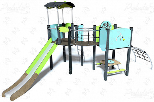 J38105-C aires de jeux structures multi-activités / jeux multifonctions diabolo image 3d