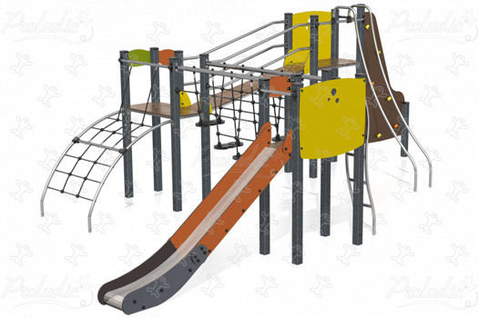 J38108 aires de jeux structures multi-activités / jeux multifonctions diabolo image 3d