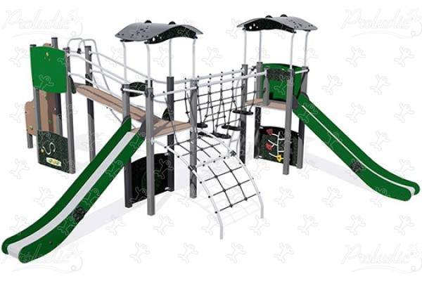 J38109-HDPE® aires de jeux structures multi-activités / jeux multifonctions diabolo image 3d