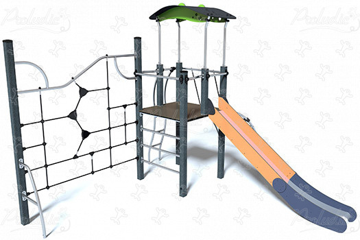 J38116 aires de jeux structures multi-activités / jeux multifonctions diabolo image 3d