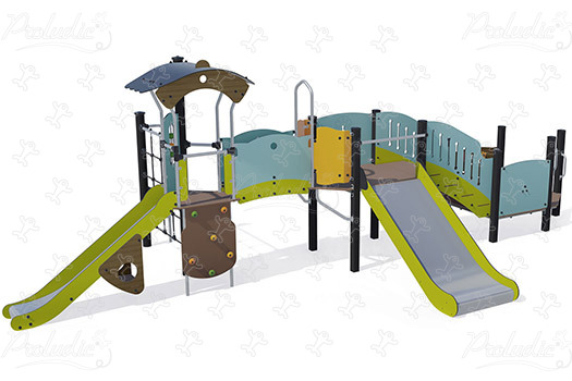 J38118-C aires de jeux structures multi-activités / jeux multifonctions diabolo image 3d