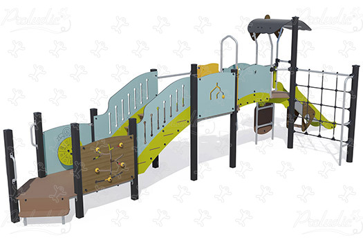 J38118-C aires de jeux structures multi-activités / jeux multifonctions diabolo image 3d