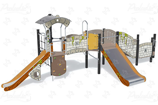 J38118-GM aires de jeux structures multi-activités / jeux multifonctions diabolo image 3d