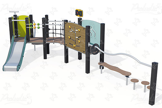 J38126-C aires de jeux structures multi-activités / jeux multifonctions diabolo image 3d
