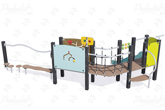 J38126-C aires de jeux structures multi-activités / jeux multifonctions diabolo image 3d