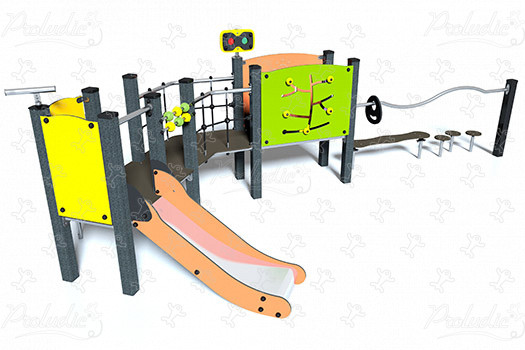 J38126 aires de jeux structures multi-activités / jeux multifonctions diabolo image 3d