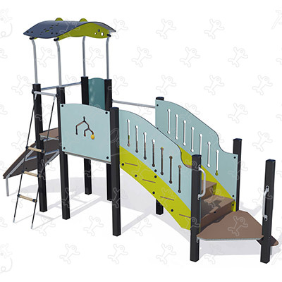 J38127-C aires de jeux structures multi-activités / jeux multifonctions diabolo image 3d
