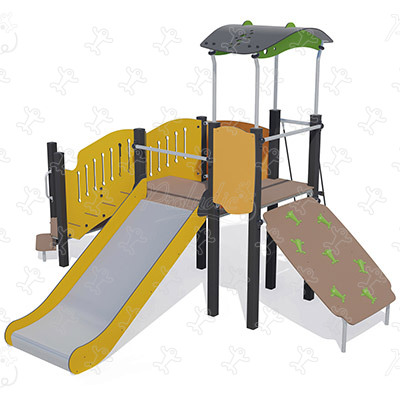 J38127 aires de jeux structures multi-activités / jeux multifonctions diabolo image 3d
