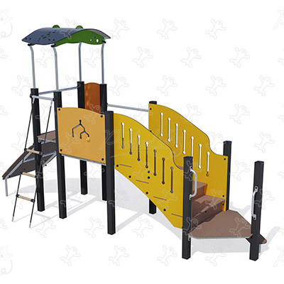 J38127 aires de jeux structures multi-activités / jeux multifonctions diabolo image 3d