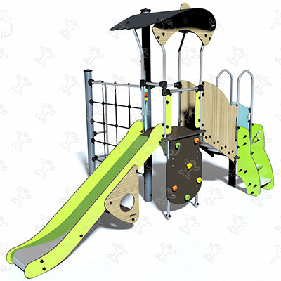 J3836-C® aires de jeux structures multi-activités / jeux multifonctions diabolo image 3d